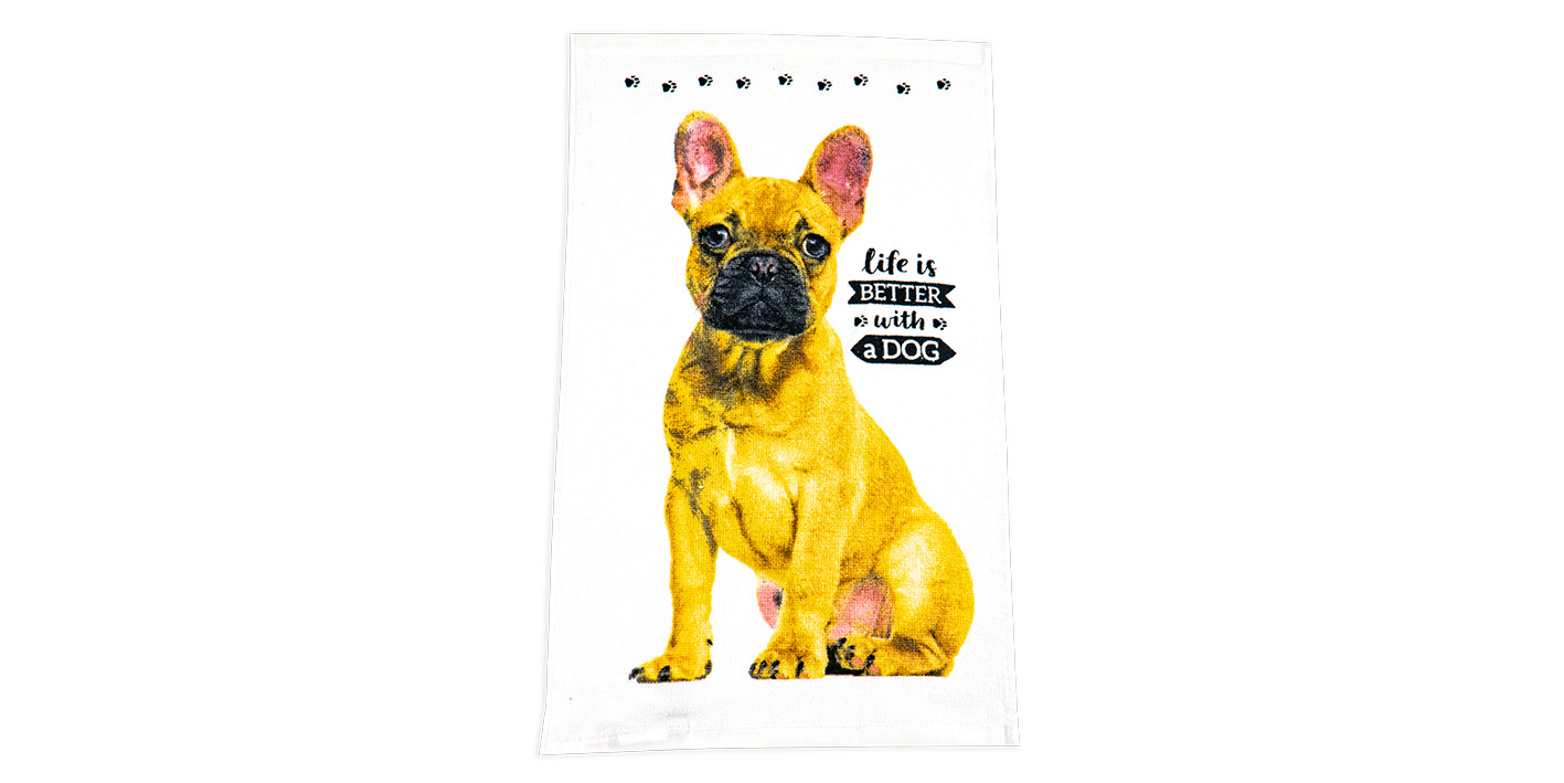 Ręcznik 30x50 cm pies bulldog 5904302516175